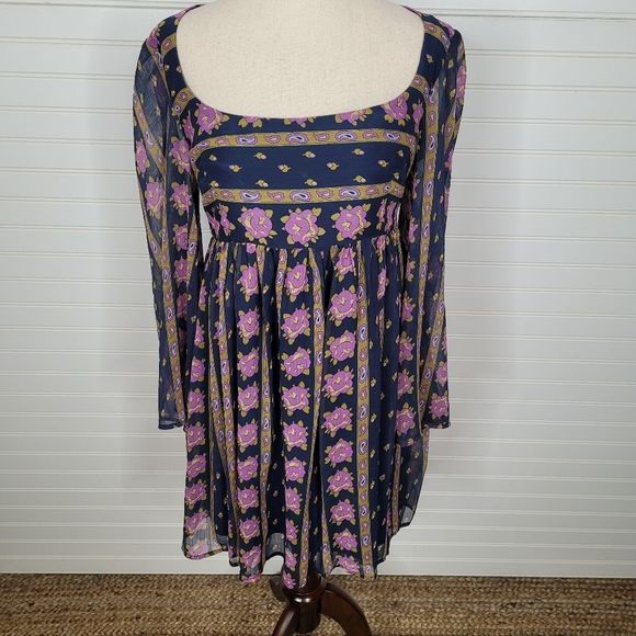 ModCloth Sweet Sixties Baby doll Dress 8 - Picture 2 of 10